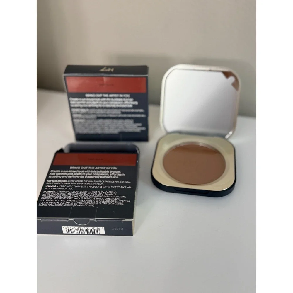 No7 Pro Artist Powder Bronzer Womens 9g Deep Glow Soft Glow NWT